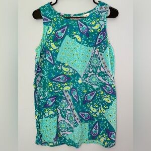 Diane Von Furstenberg Women's Tank Paisley Print Lightweight Size Medium